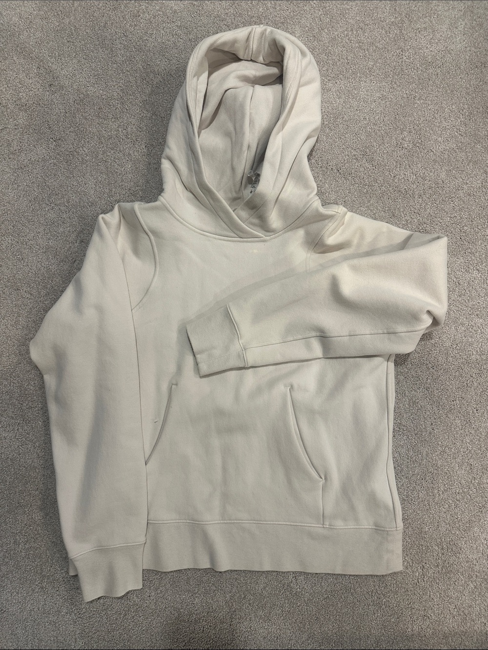 Lululemon Loungeful Cream Hooded Pullover Sweatshirt
